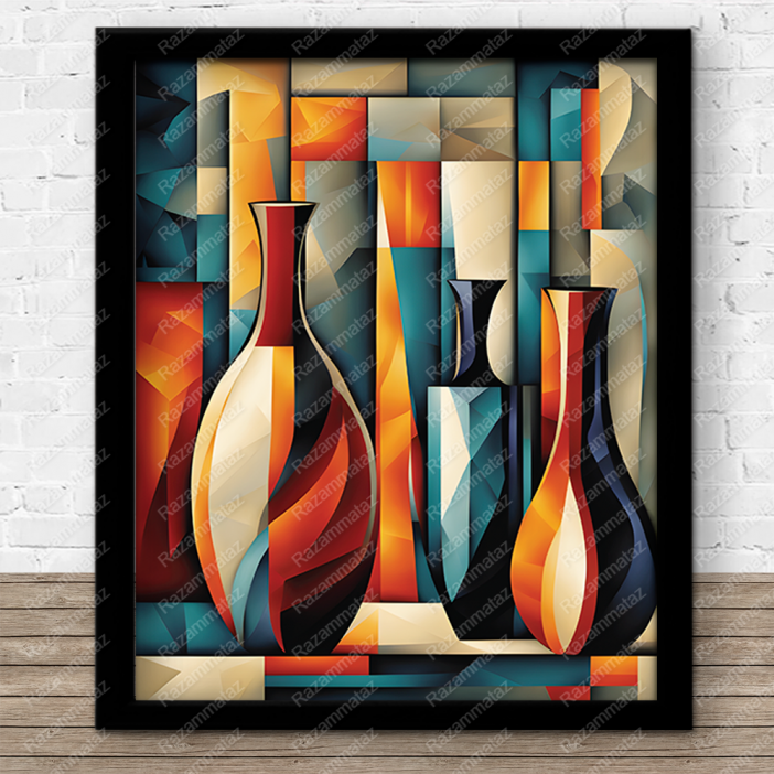 Vases Abstract Print B